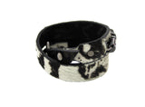 SALOME -Boa Print Leather Choker Bracelet Wrap Mister Fairbanks Jewelry