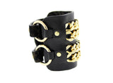 ZIV -Black Cuff Bracelet Bangle Gold Mister Fairbanks Jewelry